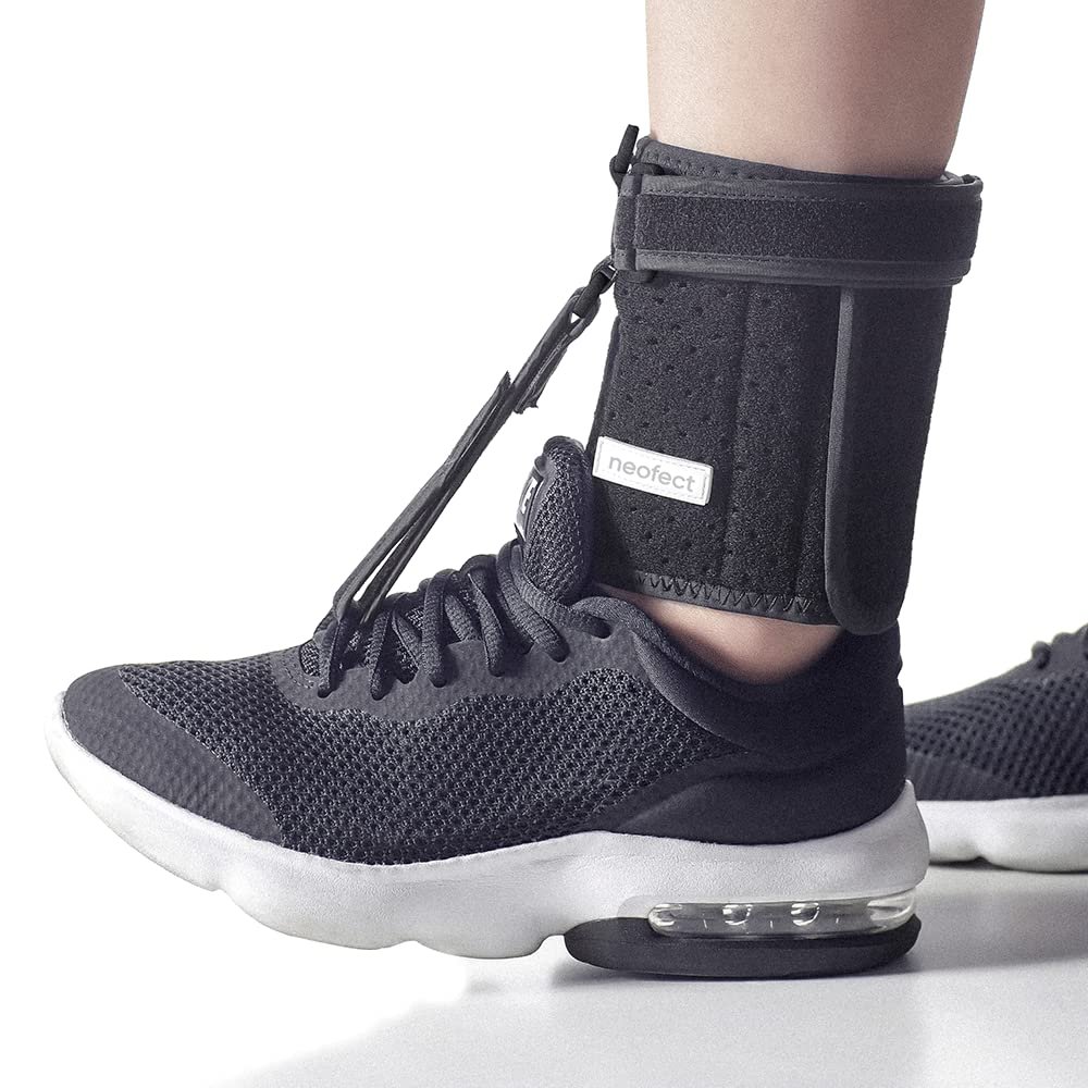 NEOFECT Foot Lift AFO Foot Drop Brace for Walking, Ankle Brace, Drop Foot Brace with Shoes, Stroke Recovery Equipment, Adjustable Ankle Brace, Achilles Tendonitis Relief.