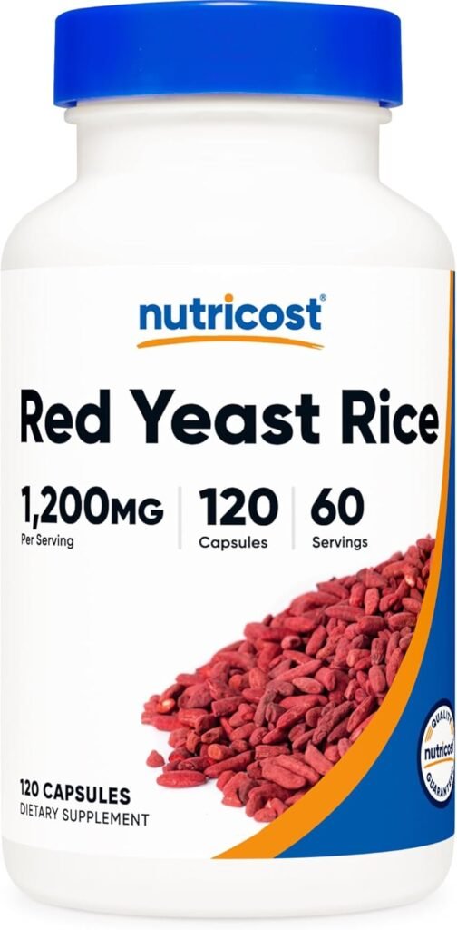 Nutricost Red Yeast Rice 1200mg, 120 Capsules - 60 Serv, Veggie Caps, Non-GMO, Gluten Free