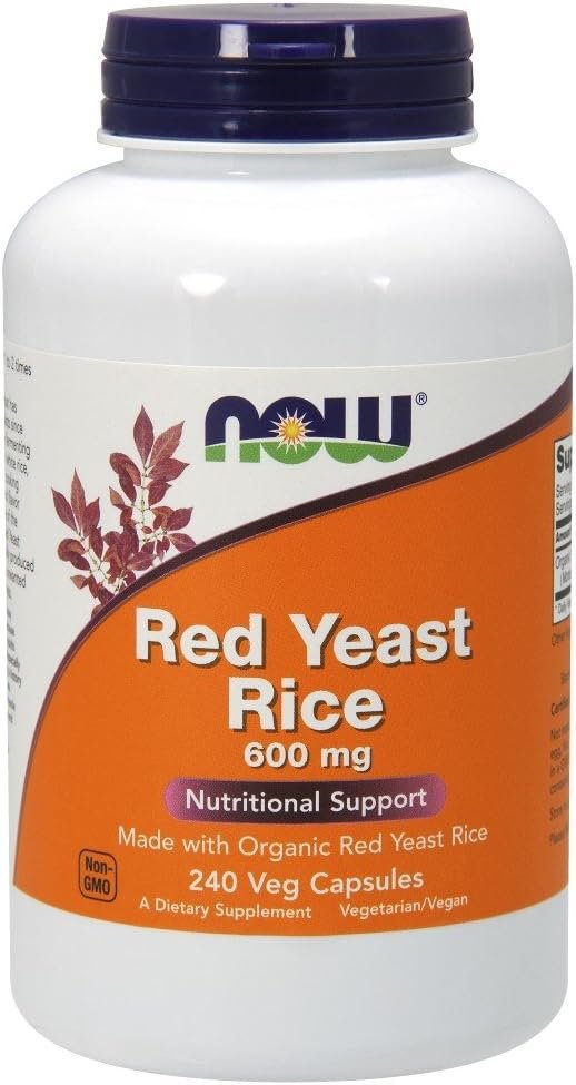 NOW Foods Red Yeast Rice 600 mg, 240 Count (Pack of 1)